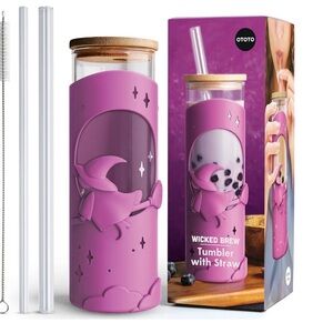OTOTO Wicked Brew Tumbler with Straw - Purple  NWT
